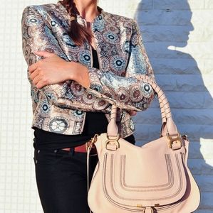 H&M Conscious Jacquard Bomber Jacket